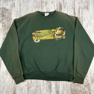 VTG 90s Green Bay Packers Crewneck Sweatshirt‎ Sz M NFL